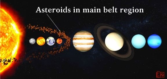 asteroids in main belt 