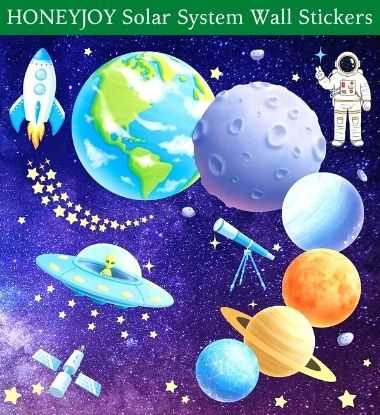 Solar System Wall Stickers for Kids