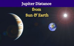Jupiter distance from sun and earth